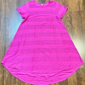 Lularoe large Carly dress pink